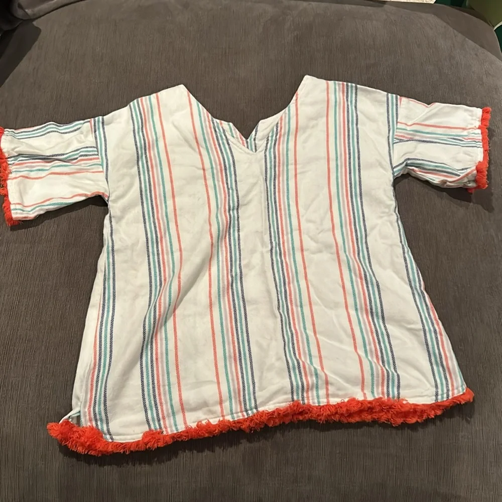 Gymboree Girls Tribal striped Poncho style Top sz L (10/12)